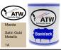 Preview: Mazda, Satin Gold Metallic, 1A: 1L Lackdose, von ATW Autoteile West.